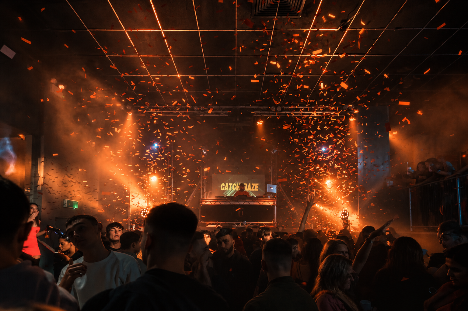 Crowd at a CATCHFRAZE performance